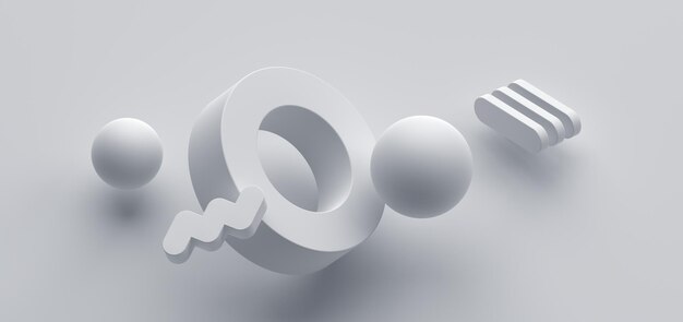 Renderizado en 3D abstracto