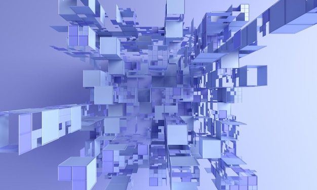 Renderizado en 3D abstracto
