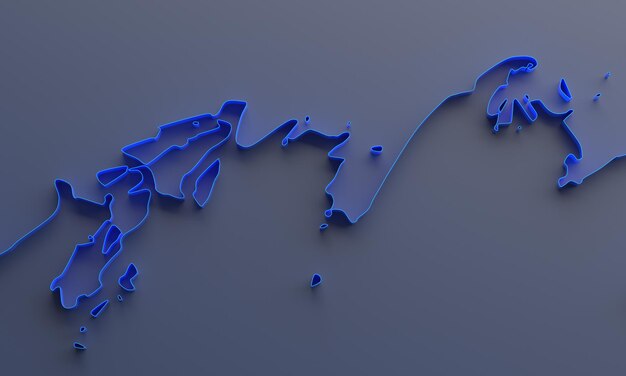 Foto renderizado en 3d abstracto