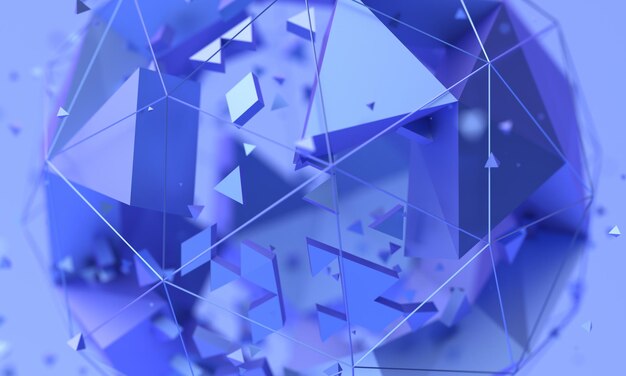 Renderizado en 3D abstracto