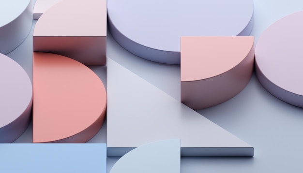 Renderizado en 3D abstracto