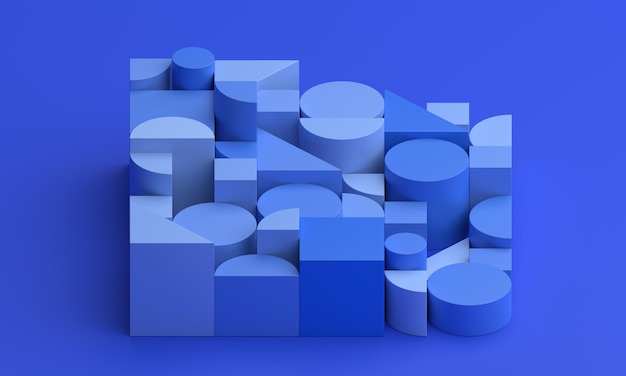 Renderizado en 3D abstracto