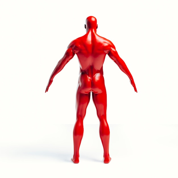 Foto renderizado 3d del cuerpo humano