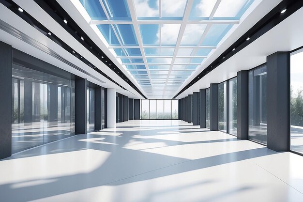 Renderizado en 3D del fondo de la arquitectura moderna abstracta