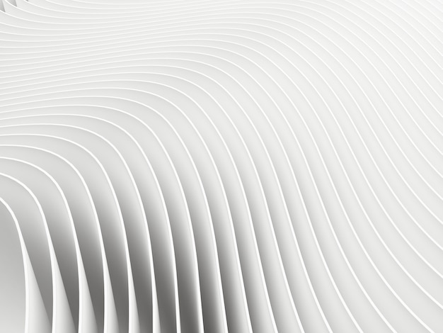 Renderizado en 3D de fondo blanco abstracto