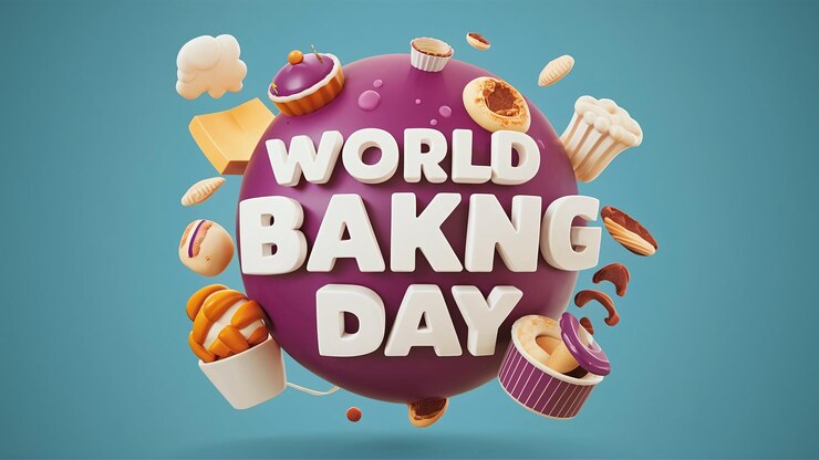 Renderizado en 3D del fondo del Día Mundial de la Pastelería