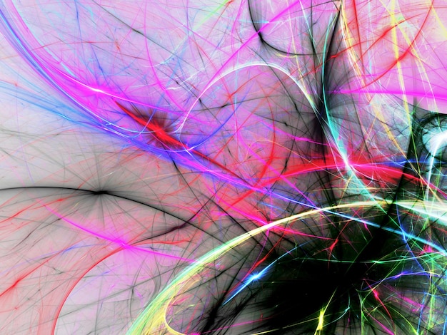 Renderizado 3D de fondo fractal abstracto