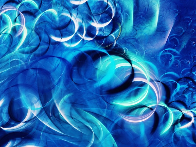 Renderizado 3D de fondo fractal abstracto