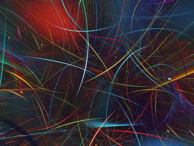 Renderizado 3D de fondo fractal abstracto
