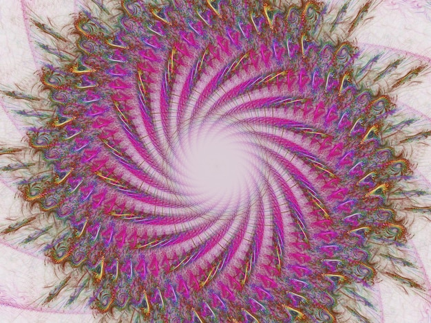 Renderizado 3D de fondo fractal abstracto