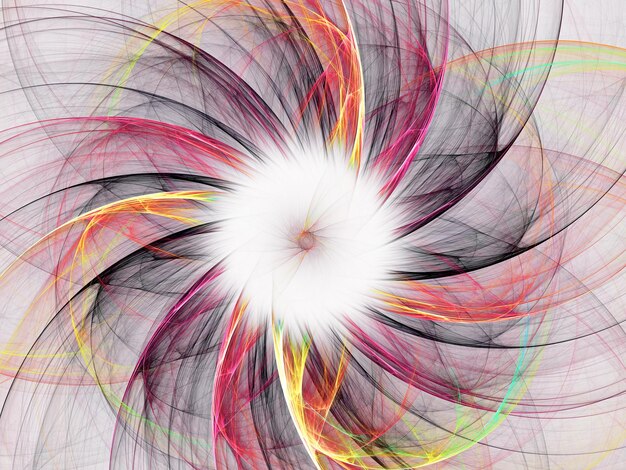 Renderizado 3D de fondo fractal abstracto