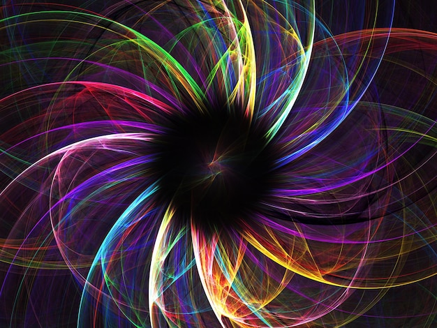 Renderizado 3D de fondo fractal abstracto