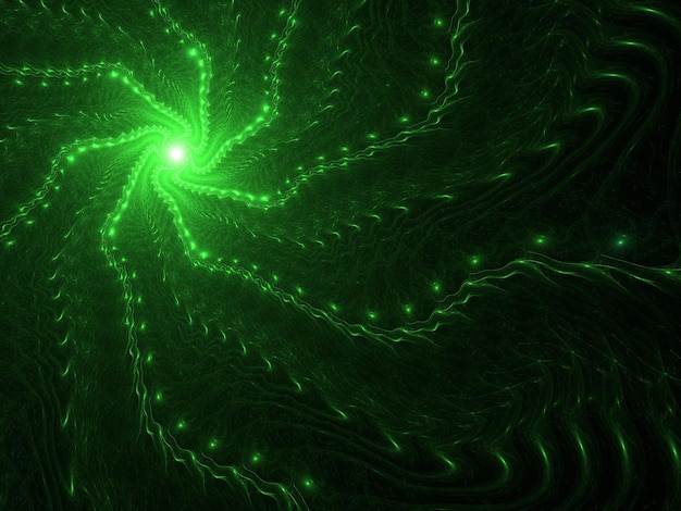Renderizado 3D de fondo fractal abstracto