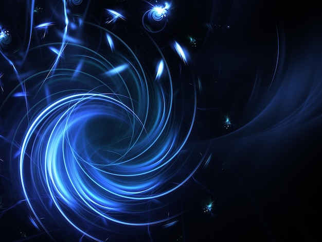 Renderizado 3D de fondo fractal abstracto