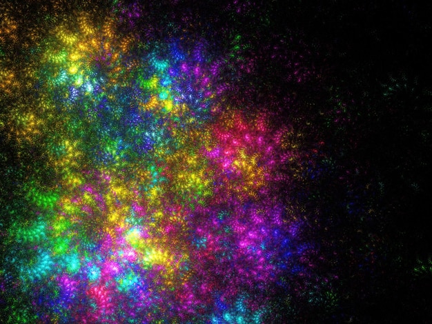 Renderizado 3D de fondo fractal abstracto