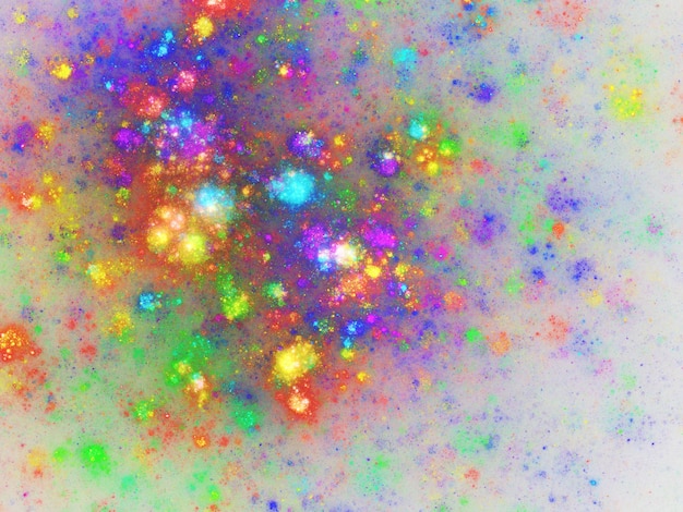 Renderizado 3D de fondo fractal abstracto