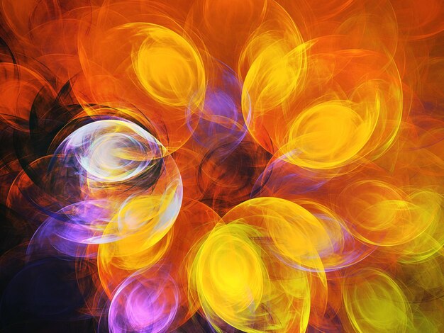Renderizado 3D de fondo fractal abstracto