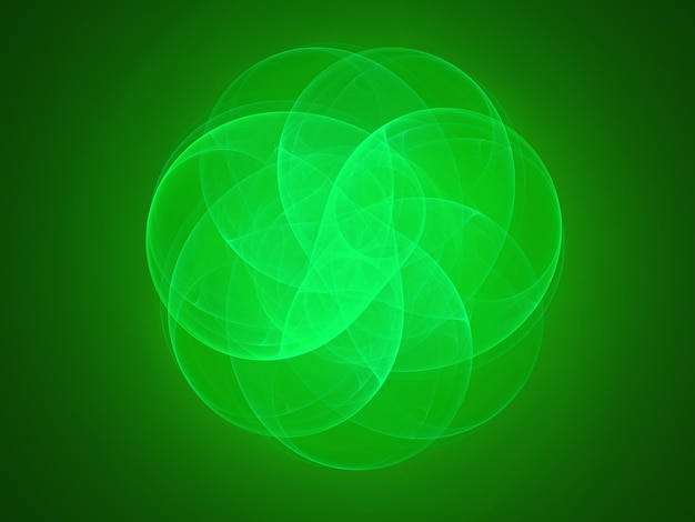 Renderizado 3D de fondo fractal abstracto