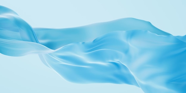 Renderizado en 3D del fondo de la tela que fluye
