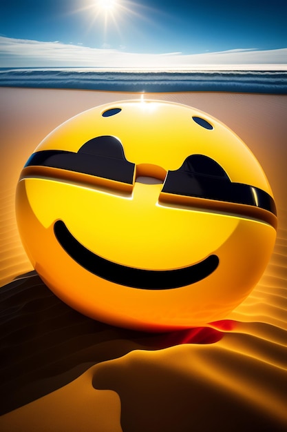 Renderizado en 3D de la foto de emoji de la emoción