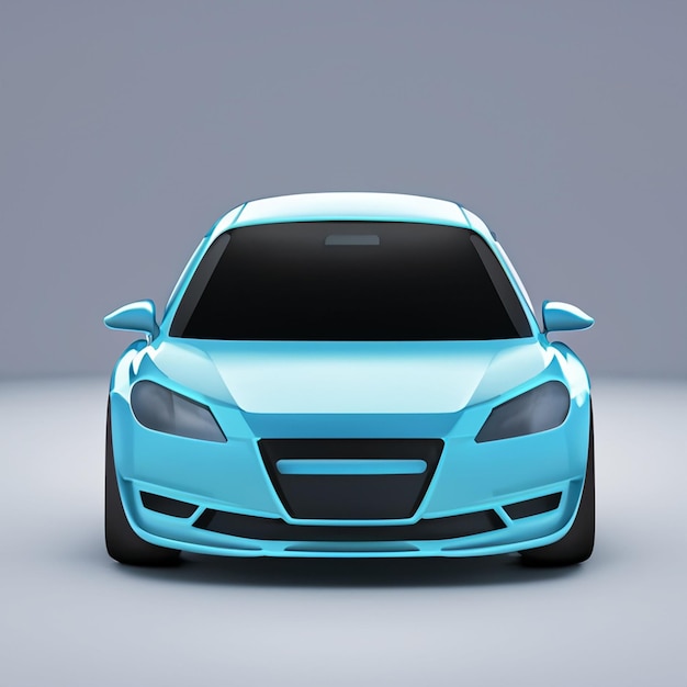 Renderizado en 3D del icono del coche gratis