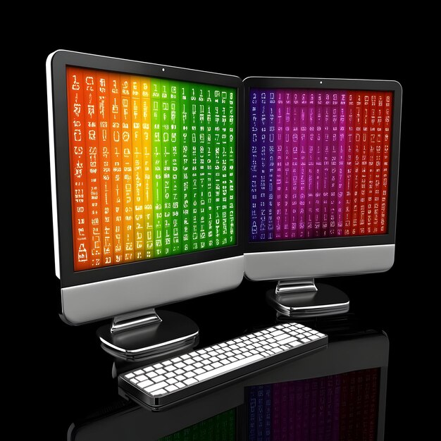 Renderizado en 3D de monitores duales