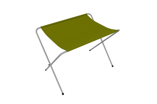 renderizado 3d de silla de campamento realista.