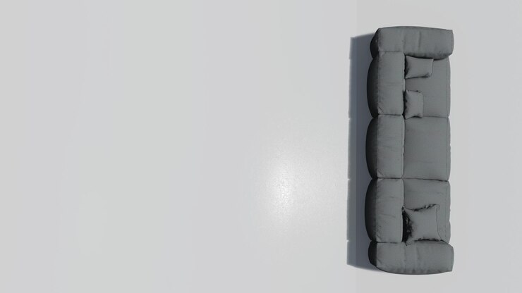 Foto renderizado en 3d de un sofá moderno