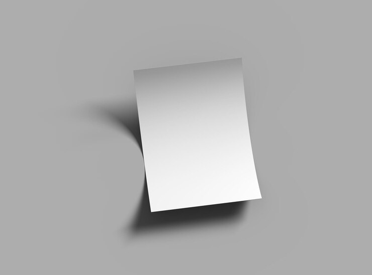 Renderizado de volante en blanco de 165x117 o A4 para presentar su diseño