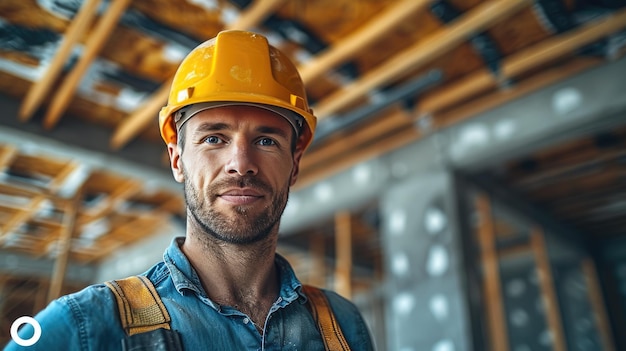 Foto renovação em andamento construindo um teto suspenso