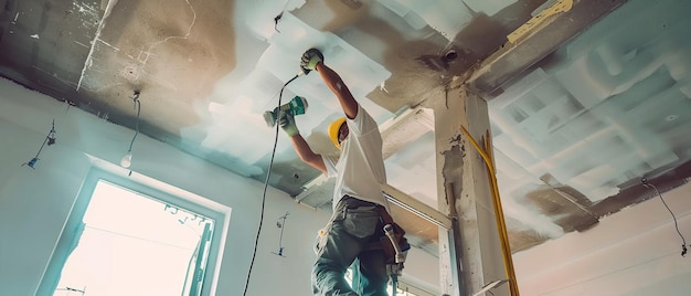 Renovando los techos Un viaje de trabajadores de la construcción en Bandung, Indonesia