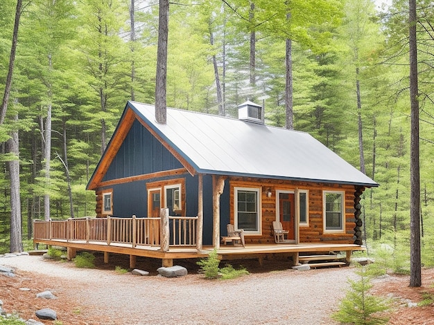 Renovierte Hütte im Norden von New England mit modernen rustikalen Annehmlichkeiten