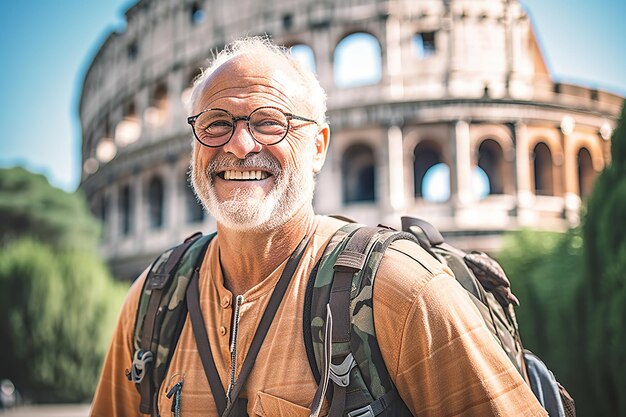 Rentner reisen in Roma Generative AI