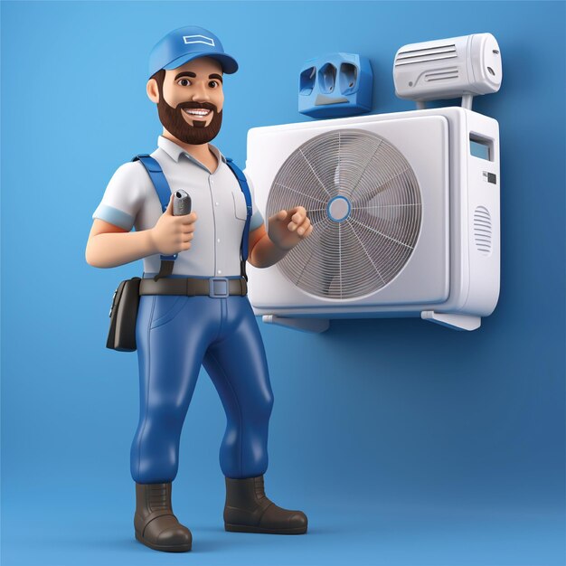 Foto reparador instalador servicio ac