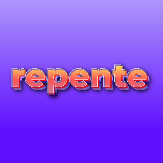 RepenteEfecto de texto JPG degradado fondo morado tarjeta foto