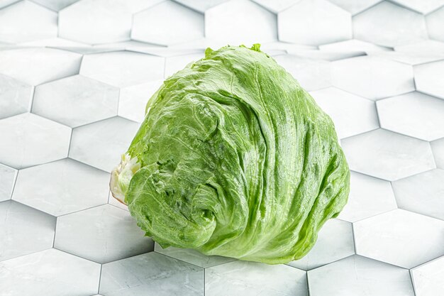 Repolho de salada de iceberg verde orgânico natural