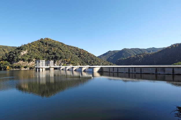 Represa, de, Sau, Osona, província barcelona, ​​catalonia, espanha