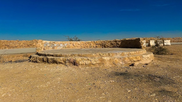 Represa de wadi salbukh em riad, arábia saudita