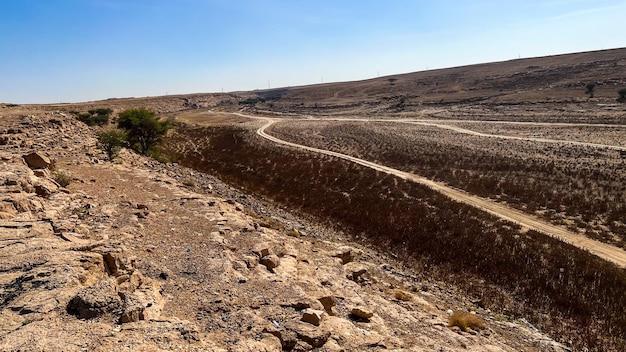 Foto represa de wadi salbukh em riad, arábia saudita