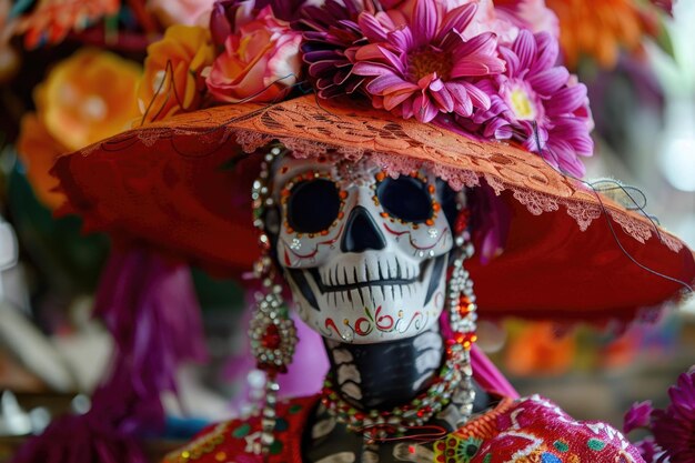 Foto representação da catrina no méxico