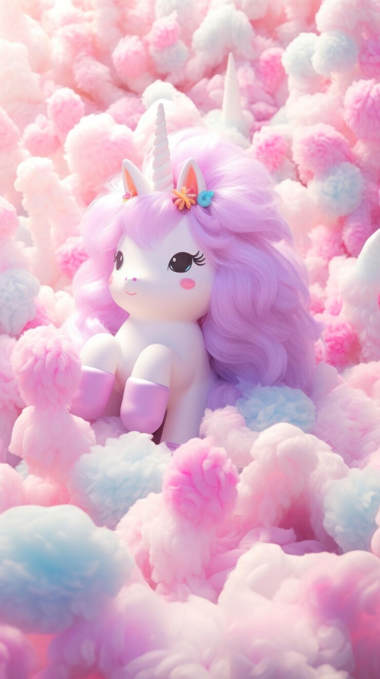Foto representação de brinquedo de desenho animado de unicórnio