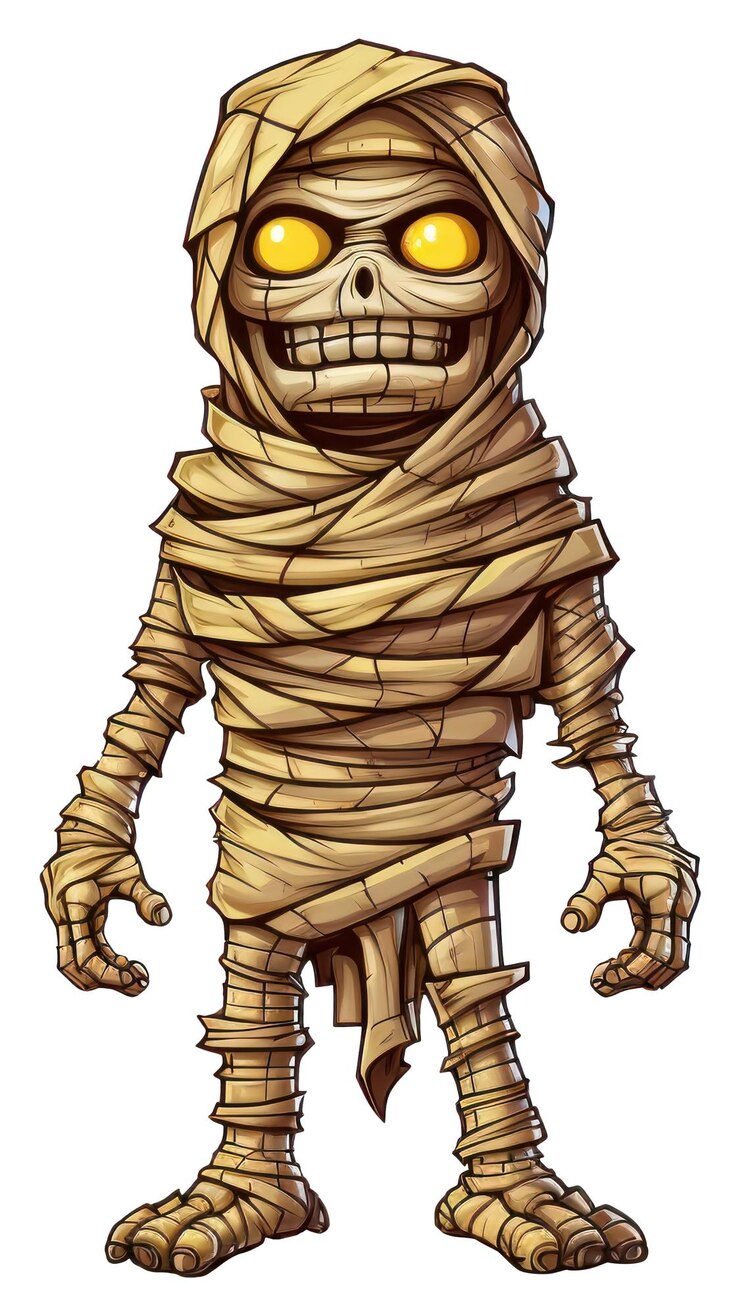 Foto representação de esboço de desenho de múmia png