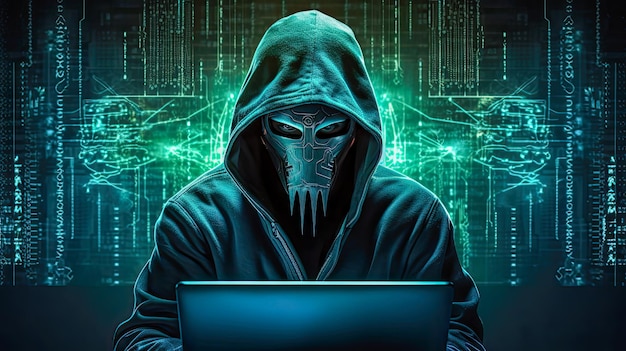 Foto representação de um hacker enfatizando vulnerabilidades e privacidade