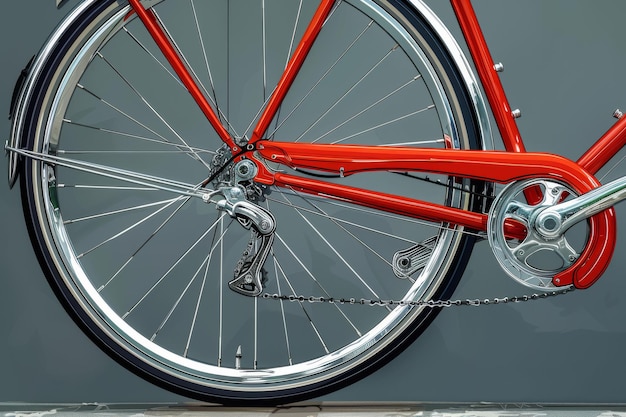 Foto representação moderna de uma roda de bicicleta