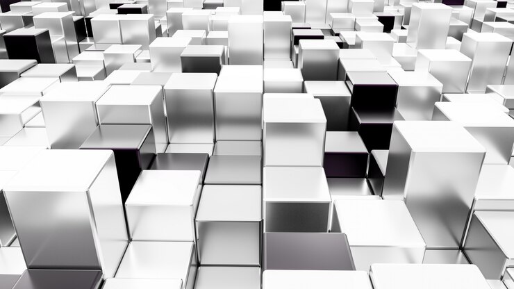 Foto representación 3d abstracta cubesseamless fondo.
