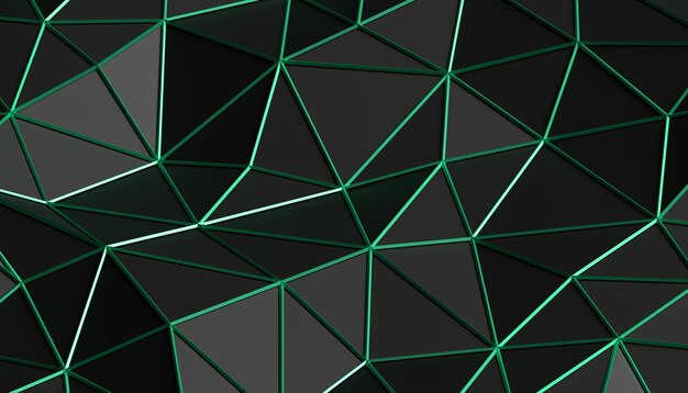 Representación 3d abstracta de superficie triangulada. Fondo moderno. Forma poligonal futurista. Diseño minimalista de baja poli para afiches, portadas, marcas, pancartas, carteles.