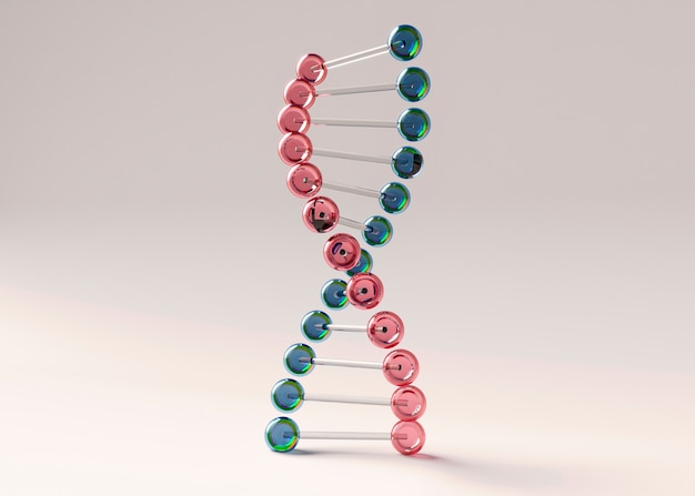 representación 3d de adn