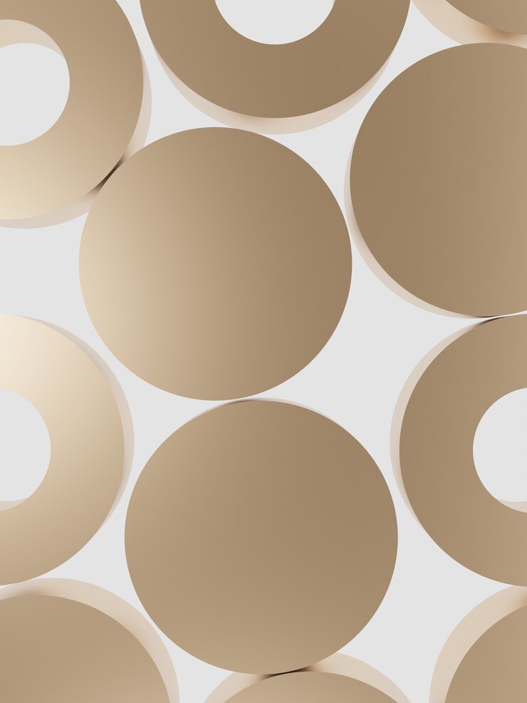 Representación 3D de bloques redondos dorados mínimos en el fondo de la vista superior de la caja de luz para belleza y cuidado de la piel