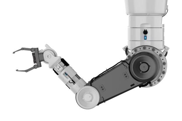 Representación 3D de brazo robótico o mano de robot