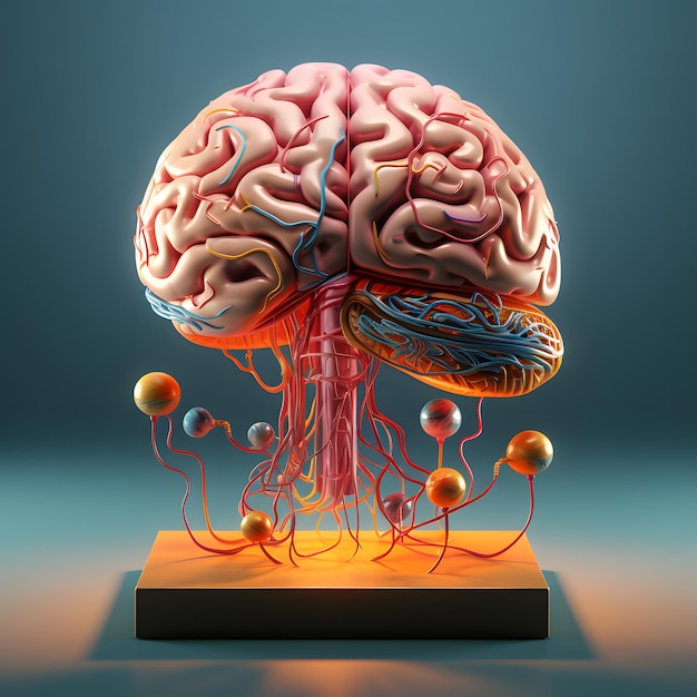 Representación 3d del cerebro humano